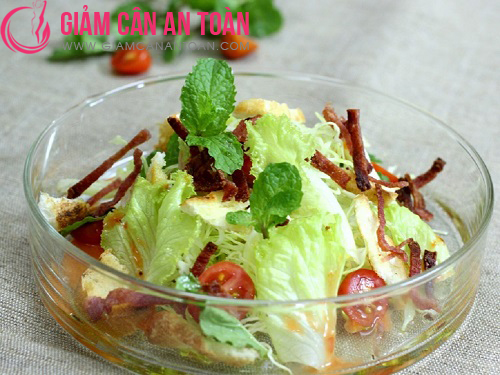 Salad rau xanh giàu chất xơ, giảm cân hiệu quả