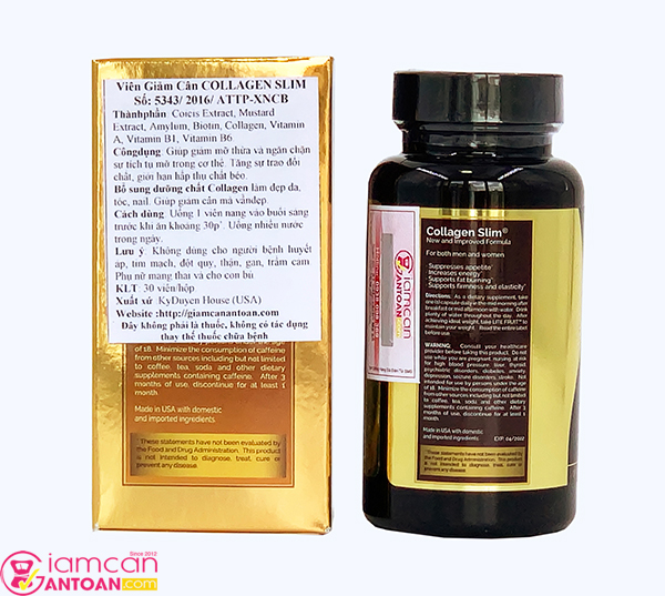 cach su dung cua thuoc giam can Collagen Slim USA