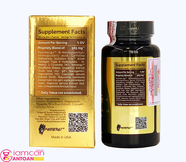 thanh phan chinh cua Collagen Slim USA