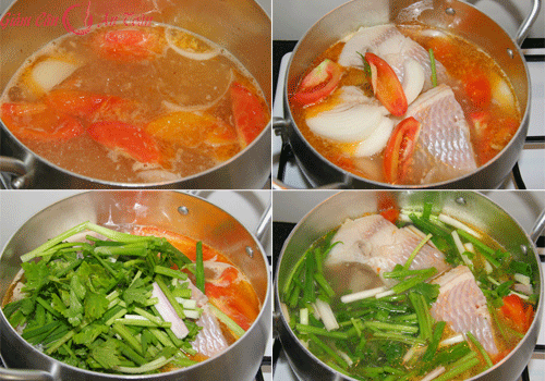 Phong phú thực đơn ăn kiêng với món canh cá nấu cà chua