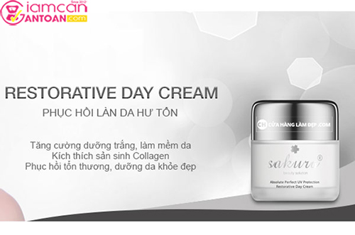Kem Dưỡng Trắng Phục Hồi Sakura Absolute Perfect UV Protection Restorative Day Cream