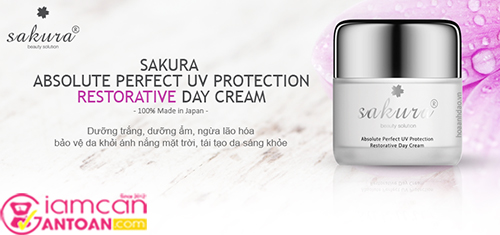 Kem Dưỡng Trắng Phục Hồi Sakura Absolute Perfect UV Protection Restorative Day Cream4