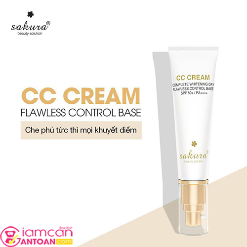 Kem Trang Điểm, Chống Nắng Sakura CC Cream Flawless Control Base SPF50+ PA++++2