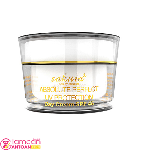 Kem Trị Nám Trắng Da Ban Ngày Sakura Absolute Perfect UV Protection Day Cream SPF 45.2