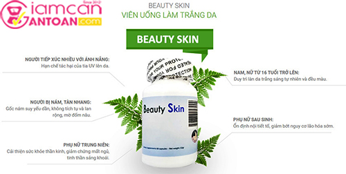 Viên Uống Trắng Da Chống Nắng Beauty Skin USA Mẫu Mới 2018.3
