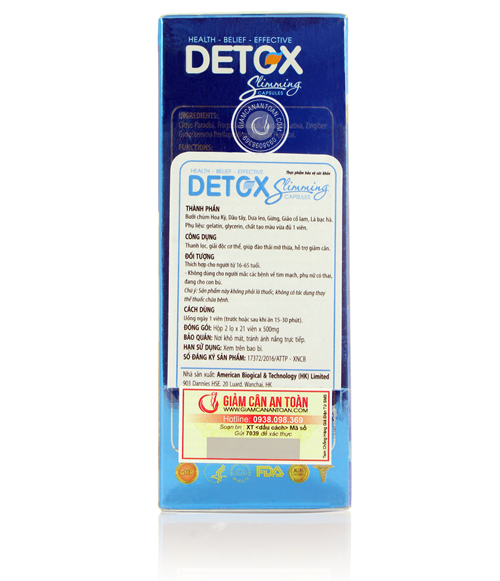 thuoc giam can Detox Slimming Capsules USA
