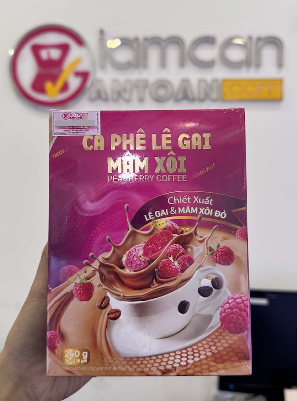 Cà Phê Lê Gai Mâm Xôi Pearberrry Coffee Giảm Cân Mẫu Mới Nhất
