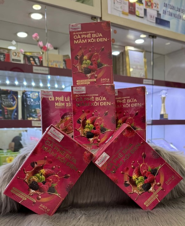 Cà phê giảm cân bứa & mâm xôi đen blackburn coffee mẫu mới nhất