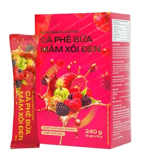 Cà phê giảm cân bứa & mâm xôi đen blackburn coffee giúp giảm cân an toàn