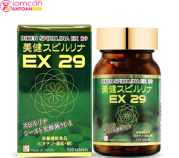 Biken Spirulina EX 29 hỗ trợ miễn dịch cho người dùng 