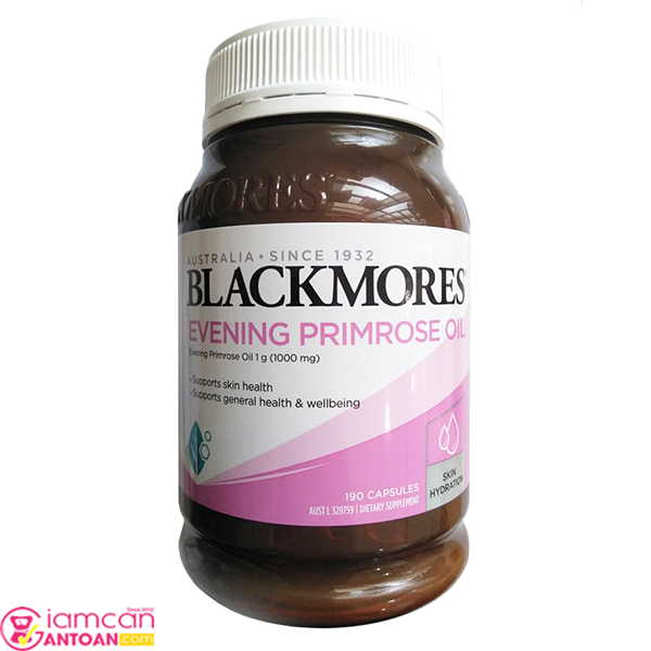 Blackmores Evening Primrose Oil giúp thiện tình trạng của da, tóc, móng và mụn trứng cá.