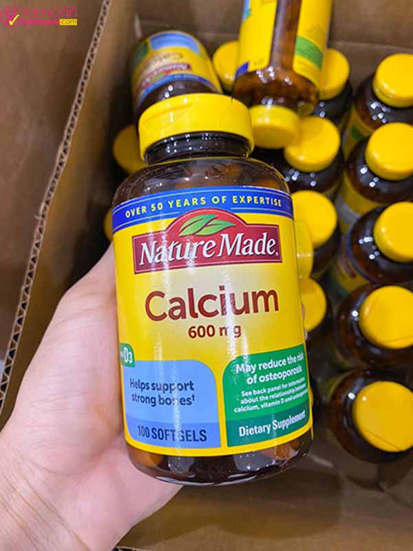 Nature Made Calcium Magnesium Zinc With Vitamin D3 tăng cường sức khỏe cơ bắp, giúp cơ thể vận động linh hoạt