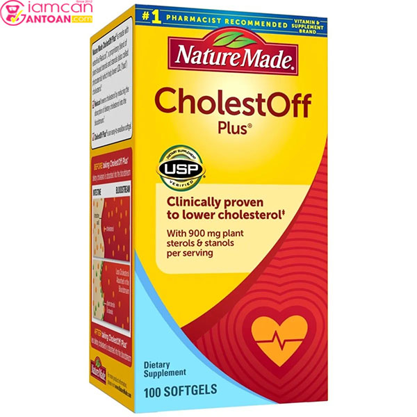 Nature Made CholestOff  Plus là một sản phẩm giúp hạ cholesterol một cách tự nhiên