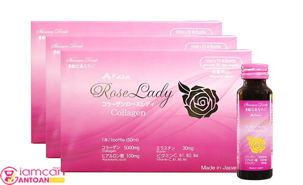Collagen Kaza Rose Lady 5000mg rất nổi tiếng tại thị trường Nhật Bản