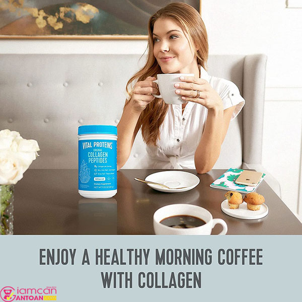 Bột Collagen Vital Proteins Collagen vị rất dễ uống