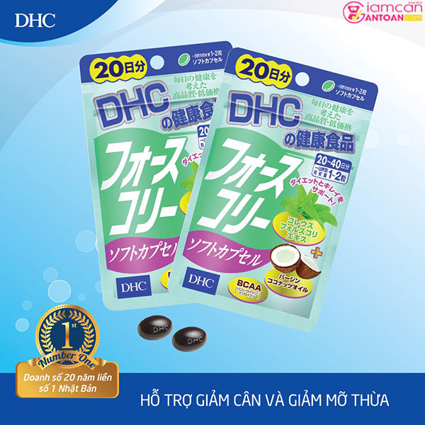 DHC Forskohlii Soft Capsule giúp giảm cân an toàn