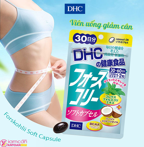 DHC Forskohlii Soft Capsule giảm cân và đốt lượng mỡ thừa trong cơ thể