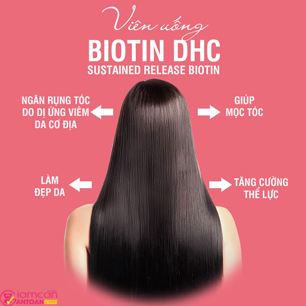 DHC Biotin DHC Sustained Release kích thích mọc tóc, giúp tóc dày khỏe