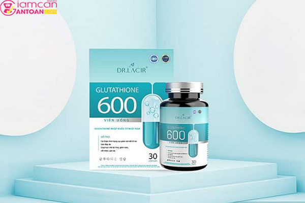 Viên Uống Dr Lacir Glutathione 600 giúp chống oxy hóa các tế bào, đặc biệt là tế bào da.