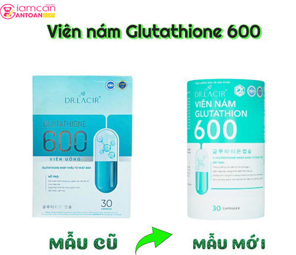 Viên Uống Dr.Lacir Glutathione 600 giúp chống oxy hóa các tế bào, đặc biệt là tế bào da.