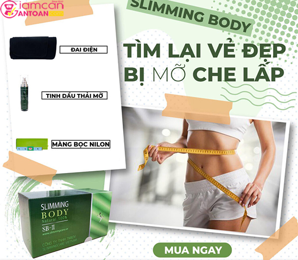 Gell Ủ Nóng Đánh Tan Mỡ Slimming Body SB-II có thành phần hoàn toàn từ thiên nhiên