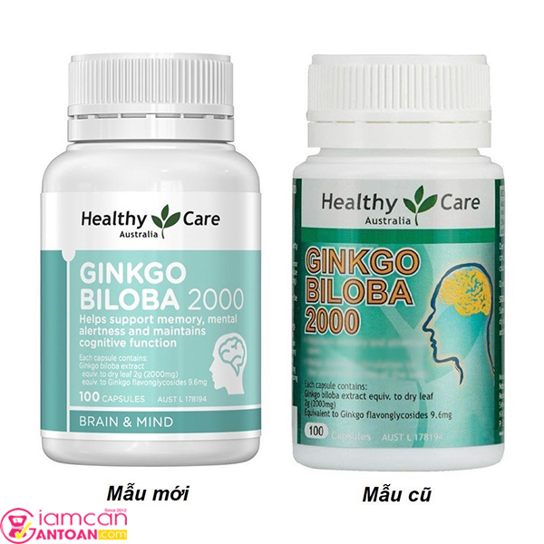 Cách phân biệt dòng sản phẩm Healthy Care Ginkgo Biloba cũ và mới