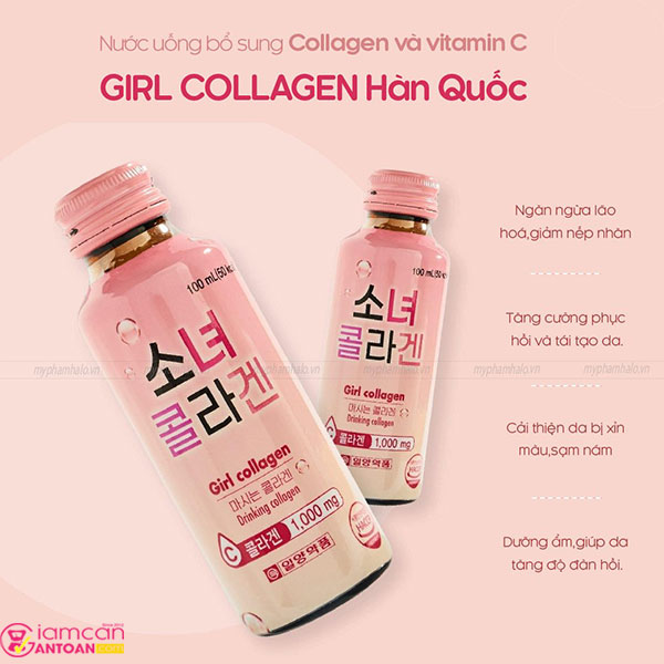 Nước uống Girl Collagen Hàn Quốc làm mờ vết thâm nám, tàn nhang trên da một cách hiệu quả.
