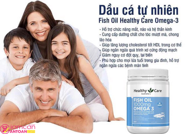 Healthy Care Fish Oil Omega3 1000mg