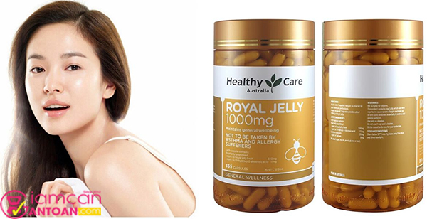 Healthy Care Royal Jelly 1000mg hỗ trợ cung cấp nguồn dinh dưỡng có lợi cho sức khoẻ