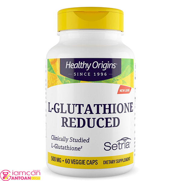 Healthy Origins L-Glutathione giúp nâng cao sức đề kháng và sức khỏe tổng thể.
