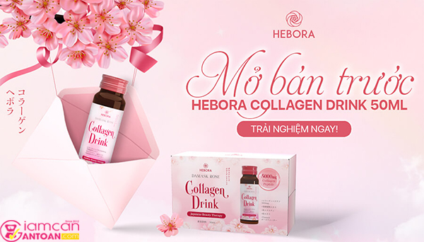 Hebora Damask Rose Collagen hỗ trợ thanh lọc và cải thiện mùi cơ thể