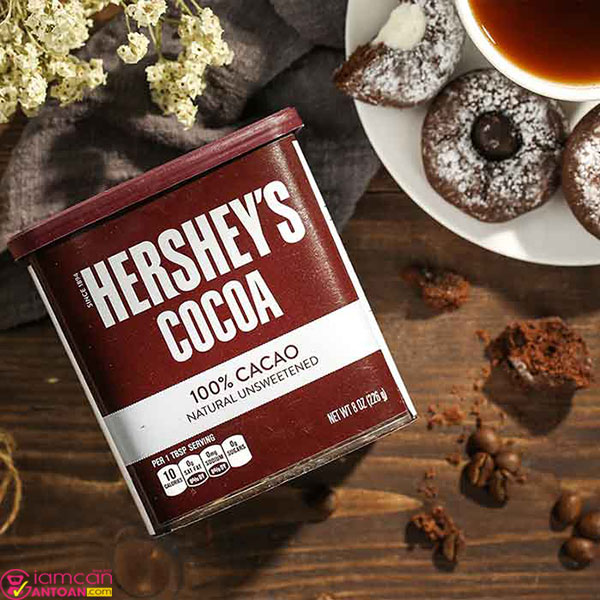 Hershey’s Cocoa Của Mỹ tăng sự đàn hồi và độ ẩm cho da, giúp làm mờ nếp nhăn