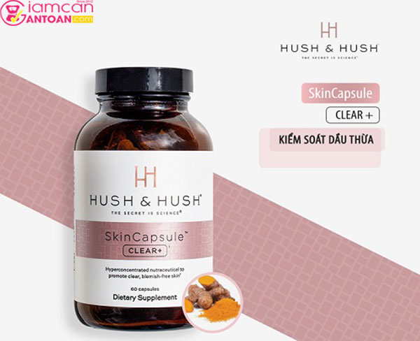Hush & Hush Skin Capsule Clear+ giúp trị hết mụn và ngăn ngừa tái phát mụn