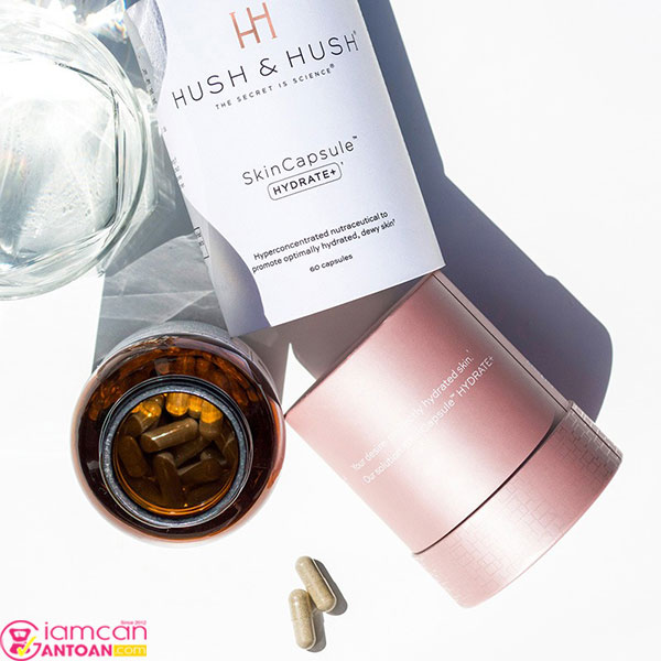 Hush & Hush Skin Capsule Hydrate+ giữ độ ẩm cho làn da tươi trẻ, trẻ trung.