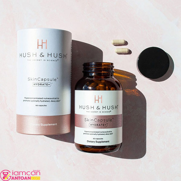 Hush & Hush Skin Capsule Hydrate+ giúp giữ ẩm, bù nước da khô, mất nước từ Mỹ