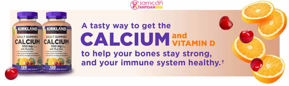 Calcium 500mg + D3 tăng cường hấp thu canxi vào trong cơ thể