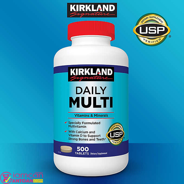  Kirkland Daily Multi Vitamins giúp bạn tăng cường đề kháng, tốt cho tim mạch