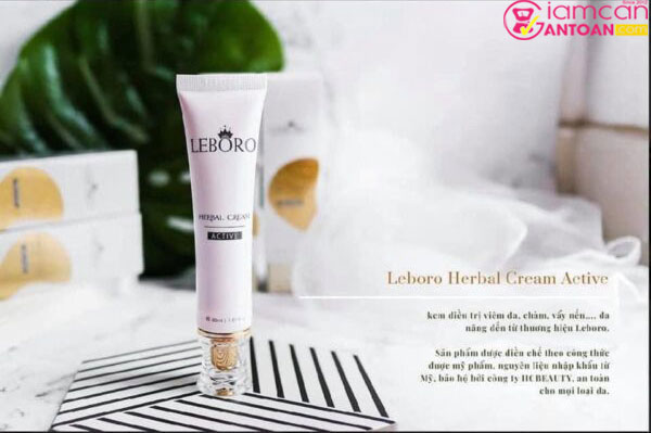 Leboro Herbal Cream Active giúp trị viêm da tiếp xúc, viêm da cơ địa, viêm da tiết bã