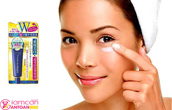 Meishoku Whitening Eye Cream chứa nồng độ cao tinh chất nhau thai cho đôi mắt khỏe mạnh