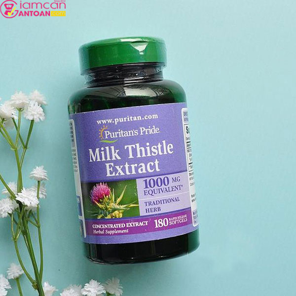 Milk Thistle Extract Puritan’s Pride bảo vệ tế bào gan từ các hóa chất độc hại và những tác dụng phụ