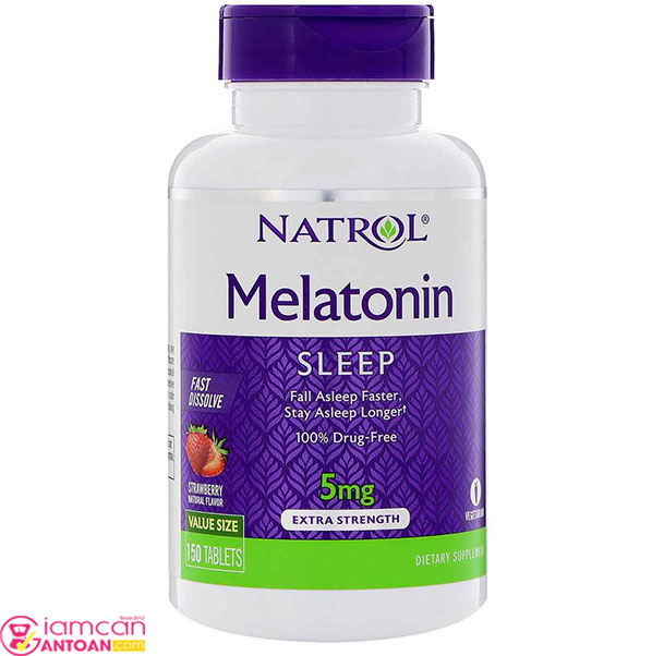 Natrol của Mỹ đã điều chế nên viên Melatonin Sleep nhằm hỗ trợ điều trị mất ngủ