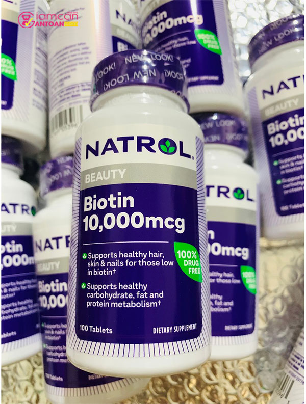 Biotin 10.000mg Mỹ có tác dụng tích cực với hệ thần kinh và tiêu hóa.