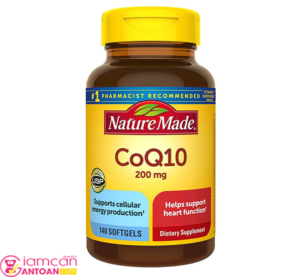 Nature Made CoQ10 200mg đóng một vai trò đặc biệt quan trọng trong việc sản xuất năng lượng