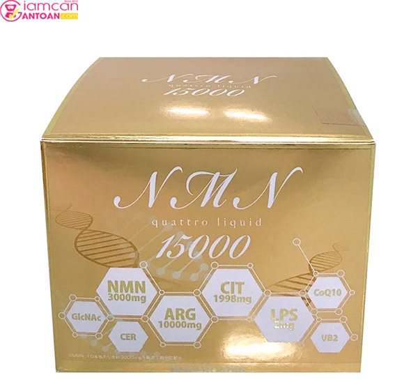 NMN Quattro Liquid 15000 sản sinh collagen để làn da đàn hồi, căng mịn