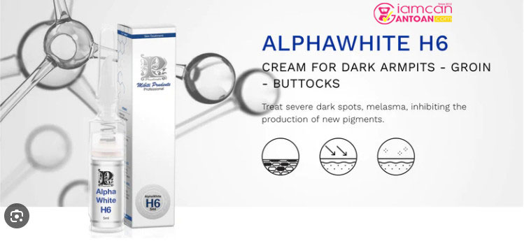 AlphaWhite H6 Mibiti Prudente Professional Của Mỹ phục hồi cho bạn một vùng da mịn màng, trắng sáng.