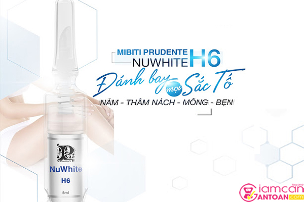 AlphaWhite H6 Từ Nuwhite Mibiti Prudente Professional Mỹ hội tụ các tinh chất trong thiên nhiên