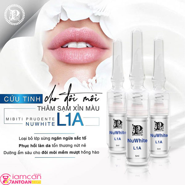 Nuwhite L1A Mibiti Prudente được điều chế với công thức dưỡng cao cấp