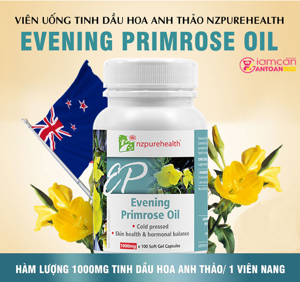 Viên NzPurehealth Evening Primrose Oil giảm tình trạng khó chịu, stress của hội chứng PMS