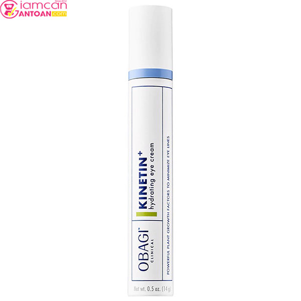 Obagi Clinical Kinetin+ Hydrating Eye Cream với công thức chứa kinetin và ceramide đem lại khả năng chống oxy hóa