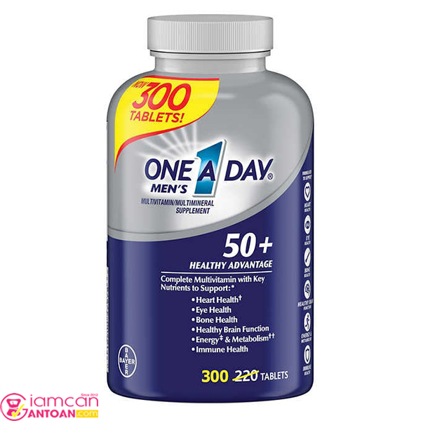 Viên One A Day Men 50+ tăng năng lượng, tăng cường sinh lực phái mạnh